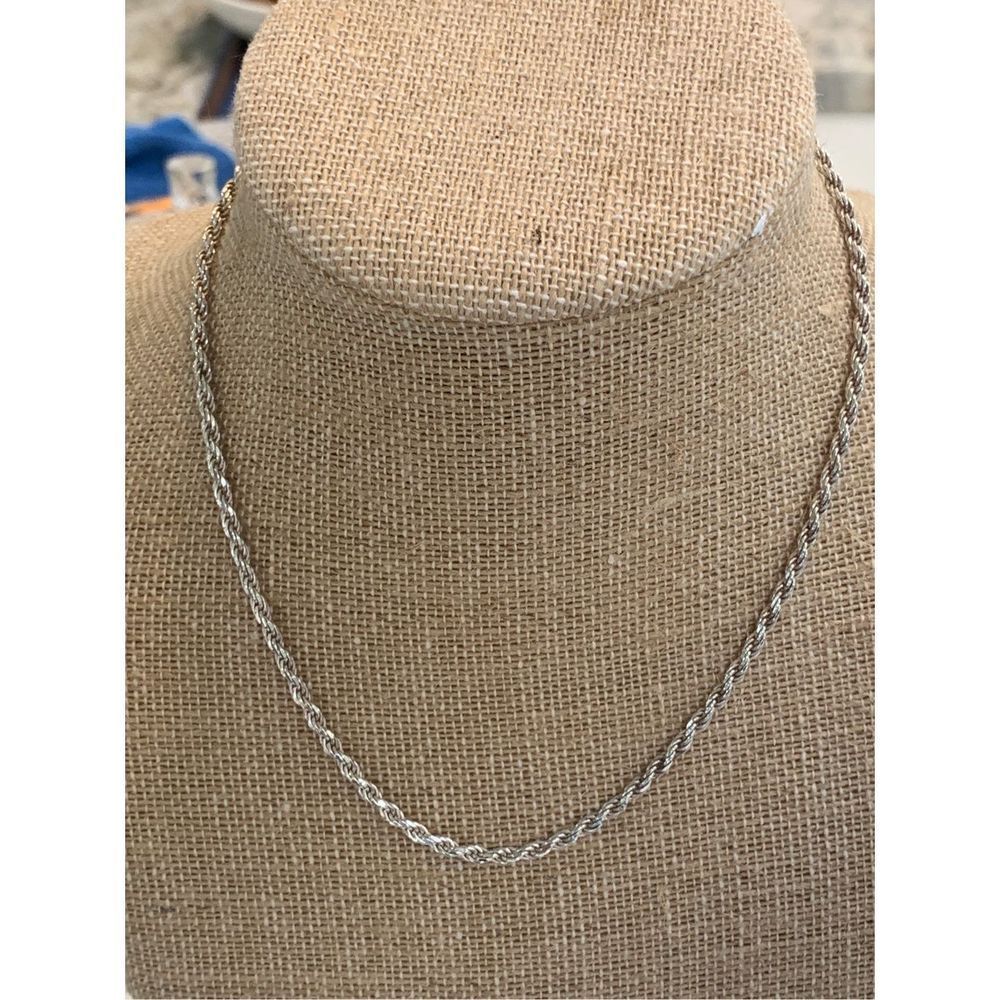 .925 Italy 16” Rope Sterling Silver Chain